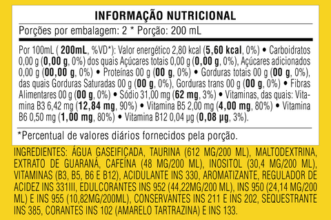 Baly® Pineapple and Mint Energy Drink, Sugar-Free, Can