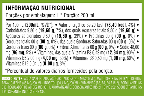 Baly® Green Apple Energy Drink Can