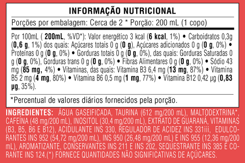 Baly® Watermelon Energy Drink, Sugar-Free, Can