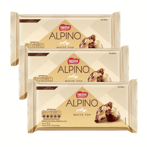 Chocolate Alpino White Top Nestlé 3x85g