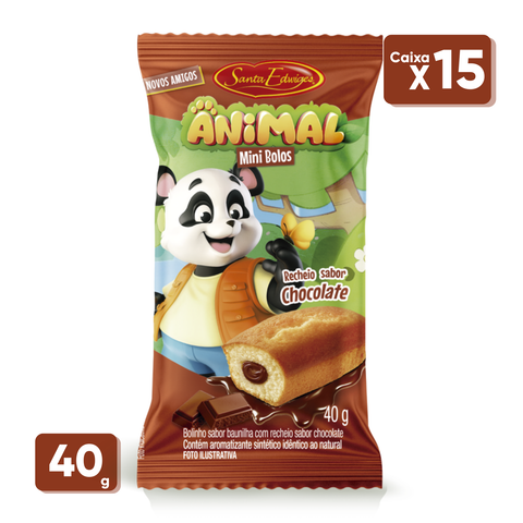 Bolinho Animal Recheado - Santa Edwiges - Caixa 15x40g