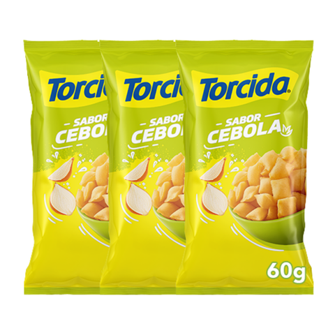Lucky TORCIDA® Onion Flavored Snack 3x60g