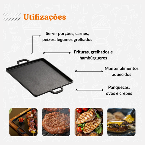 Cast Iron Plate with Handle