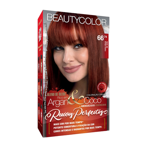 Kit Coloração Beauty -  Argan&Coco - Ruivos Perfeitos