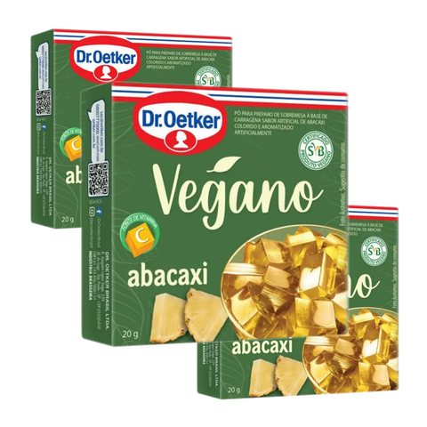 Gelatina Dr. Oetker Vegana 3x20g - Sabores