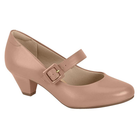 Modare 7005-668 Low Heel Mary-Jane Pump in Nude Napa 
