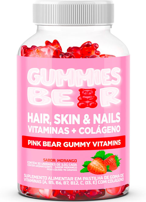 Gummy Bear Hair Vitamin Original - Advanced Formula for Hair and Nail Growth