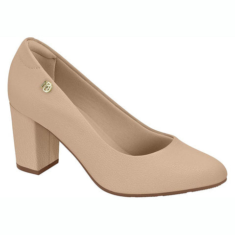 Modare 7377-105 Block Heel Pump in Beige Napa