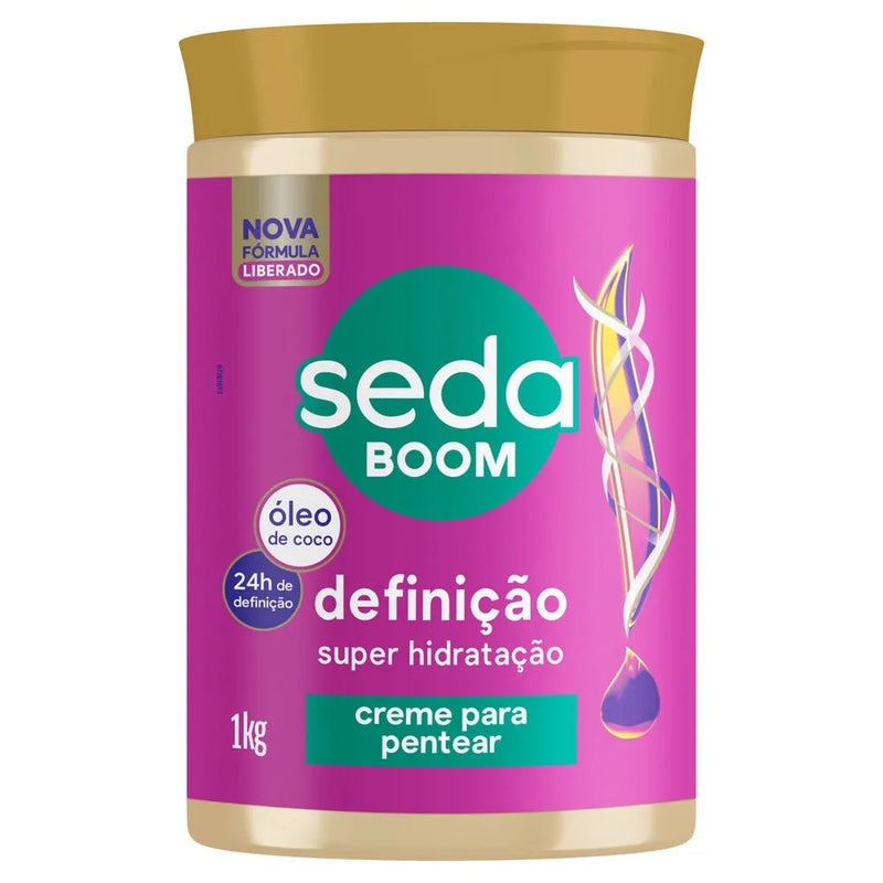 Seda Boom Definição - Creme Para Pentear 1000g - MEUBRASILONLINE