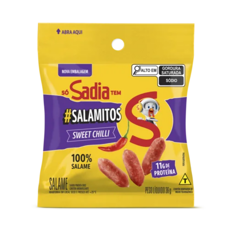 Snack Salamitos Sweet Chilli Sadia 36g