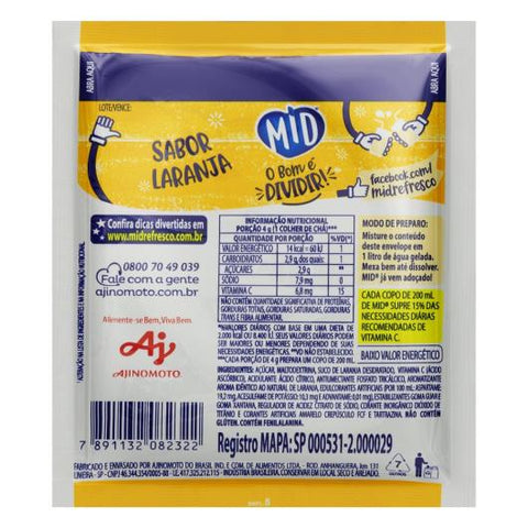 Midi Juice 15 Units Orange Flavor 20G