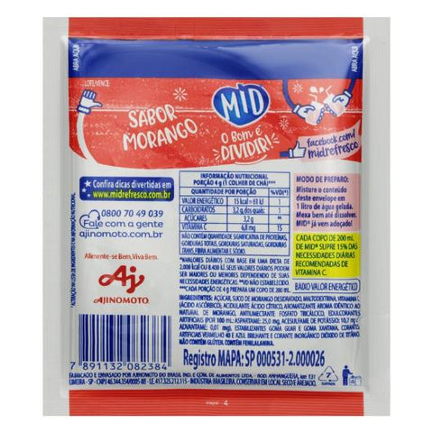 Midi Juice 15 Units Strawberry Flavor 20G 