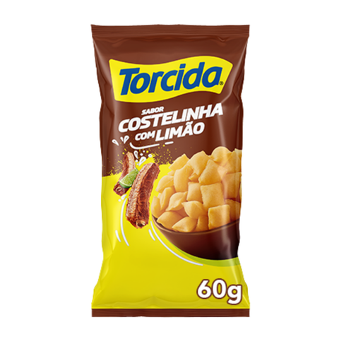 Salgadinho TORCIDA® Costelinha com Limão 3x60Gr.