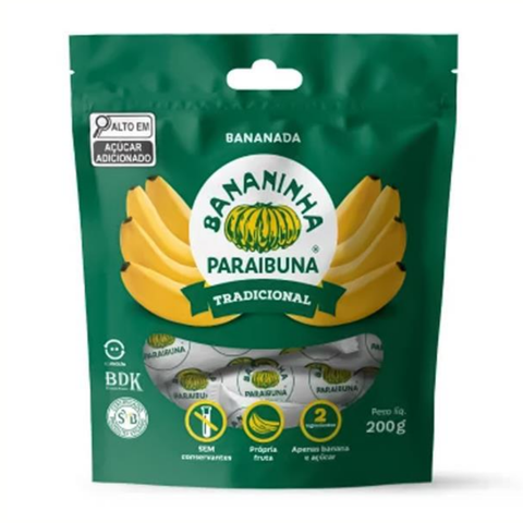Pacote Bananinha Paraibuna Com Açúcar Tradicional 200g