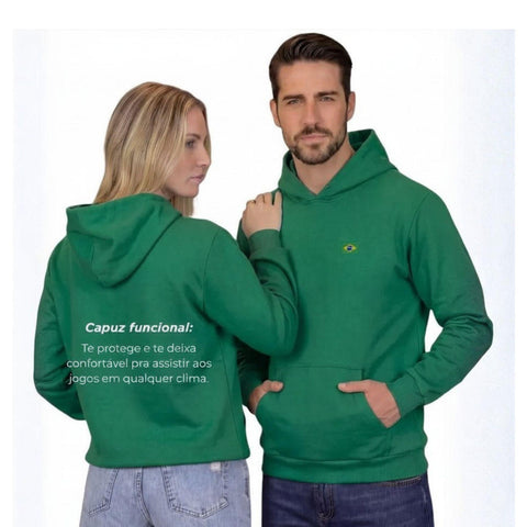 Kangaroo Brazil World Cup Unisex Flannel Hoodie