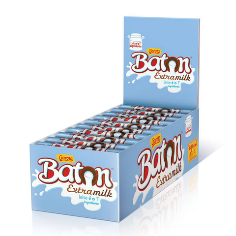 Garoto Baton Extra Milk Chocolate Box 30x16g 480G