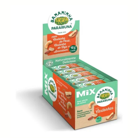 Bananinha Paraibuna MIX de Castanhas e Amendoim 360g