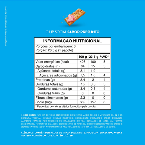 Club Social Ham Biscuit 141g