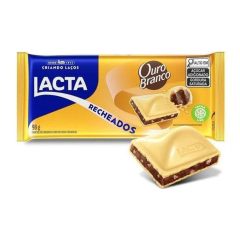 Chocolate Lacta Recheado Ouro Branco 3x98g