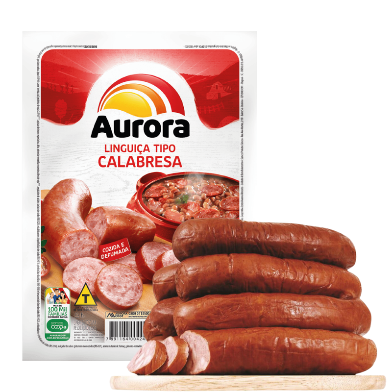 Linguica Tipo Calabresa - Aurora - 400gr