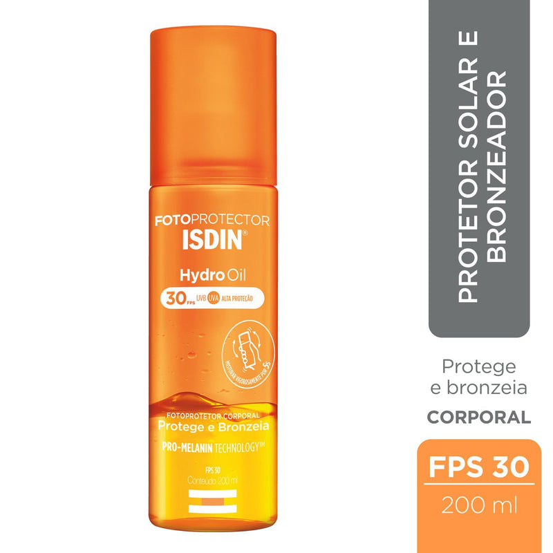 Fotop Isdin Hydro Oil Spf30 200Ml - MEUBRASILONLINE