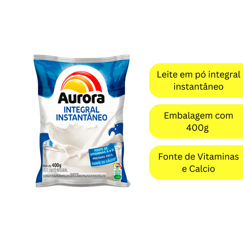 Aurora Instant Whole Milk Powder 400g