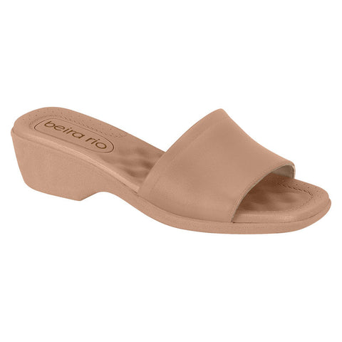 Beira Rio 8527-100 Slip-on Sandal in Nude
