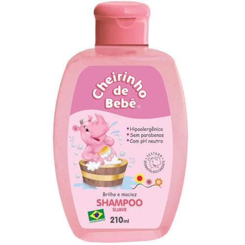 Shampoo Rosa Cheirinho de Bebe 210ml - MEUBRASILONLINE