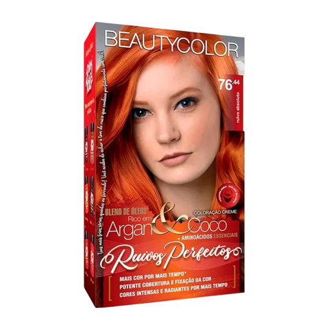 Kit Coloração Beauty -  Argan&Coco - Ruivos Perfeitos