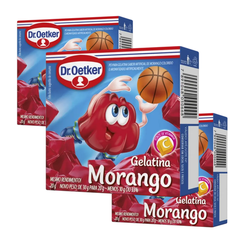 Gelatina Dr. Oetker Tradicional 3x20g - Sabores
