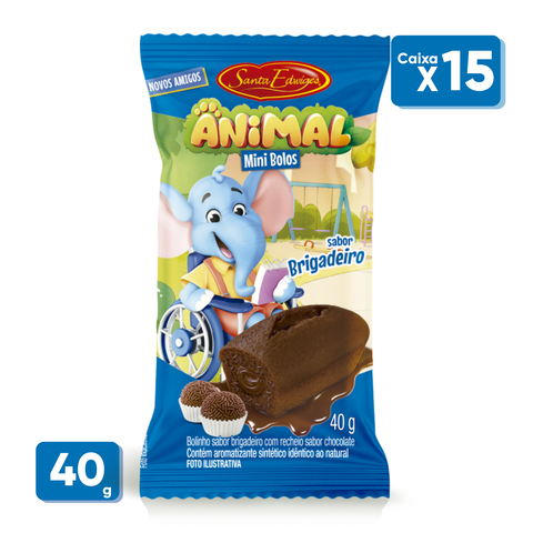 Bolinho Animal Recheado - Santa Edwiges - Caixa 15x40g