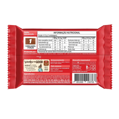 Nestle Kit Kat Milk Chocolate 3 x 41.5g 