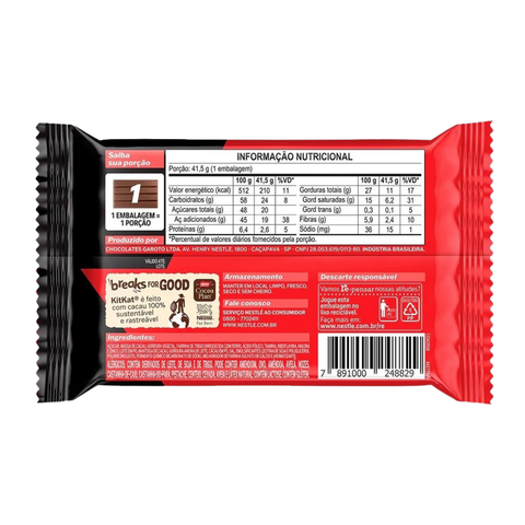 Nestle Kit Kat Dark Chocolate 41.5g - Pack of 24 Units
