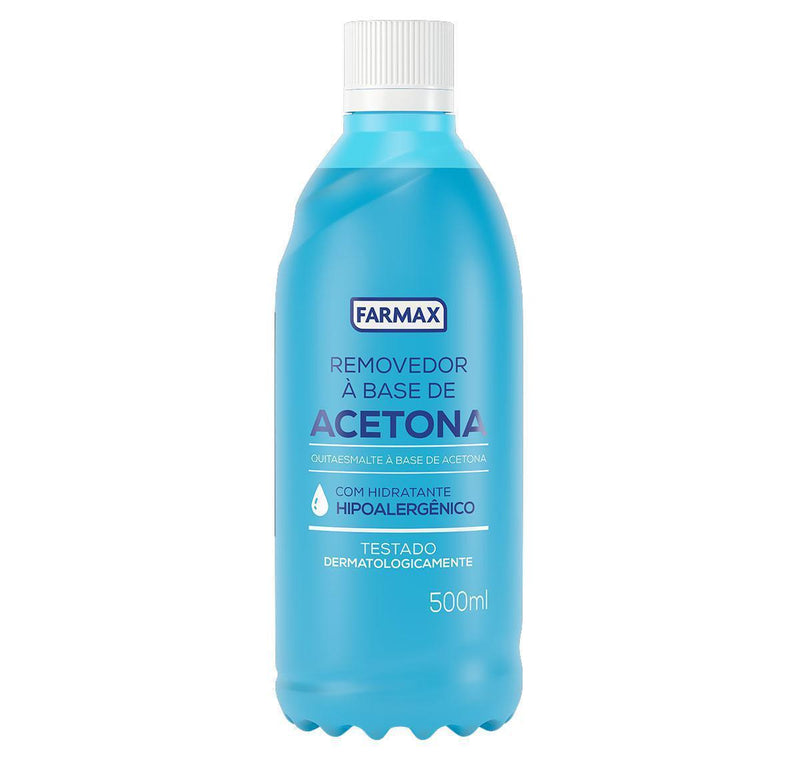 Removedor Base Acetona Farmax 500ml - MEUBRASILONLINE