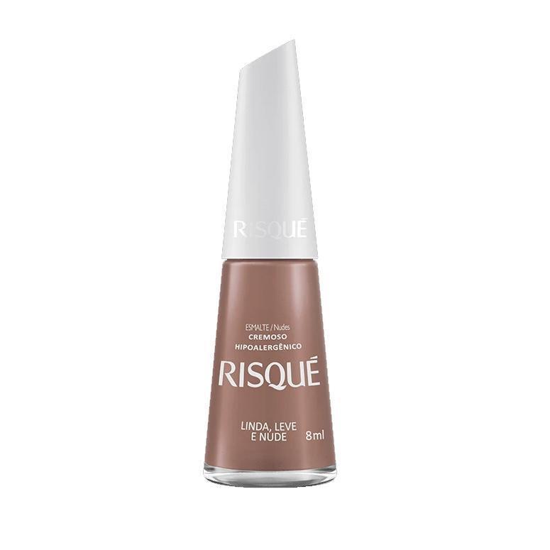 Esmalte Linda, Leve e Nude Risque 8ml