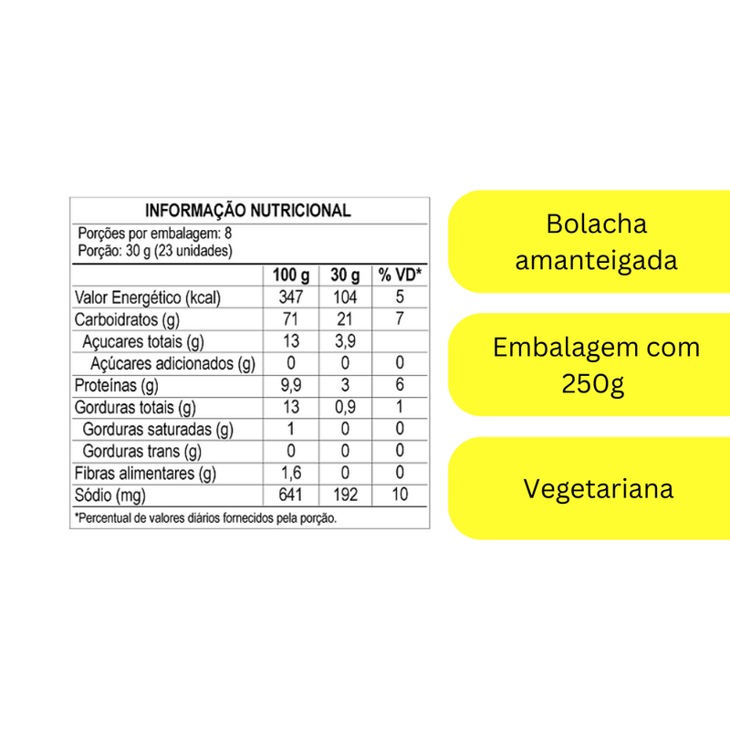 BOLACHA DA TERRINHA DELICIA 250G