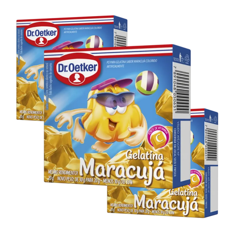 Gelatina Dr. Oetker Tradicional 3x20g - Sabores