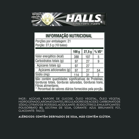Drops Halls Extra Forte Caixa 21x28g