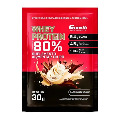 Sachê Dose Whey Protein Concentrado 30gr - Growth Supplements