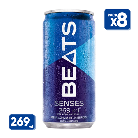 Skol Beats Lata 269ml Pack C/8 latas - Sabores