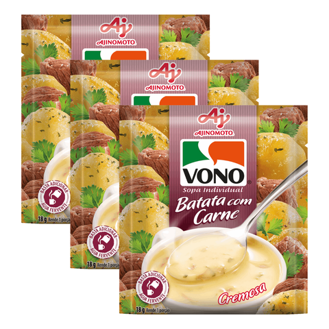 Vono Potato Soup with Meat 3x18g