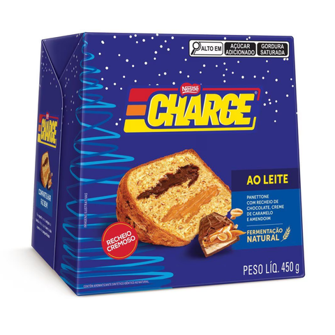 Chocotone Charge Chocolate, Caramelo E Amendoim Nestlé 450g