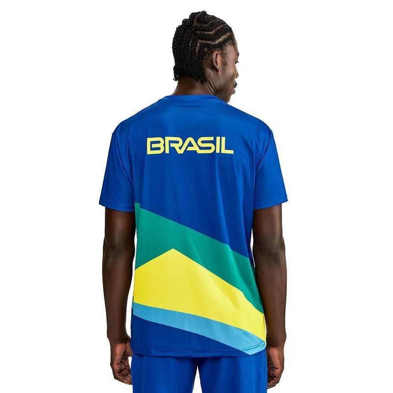 Camiseta Manga Curta Masculina Podium Time Brasil Mormaii M - MEUBRASILONLINE