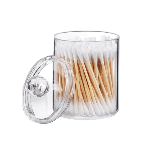 Acrylic Cotton Swab Holder with Lid