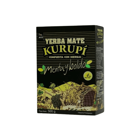Yerba Mate Kurupi 500g - Mint and Bilberry