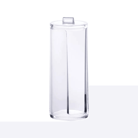 Cotton Ball Holder in Acrylic Disc!