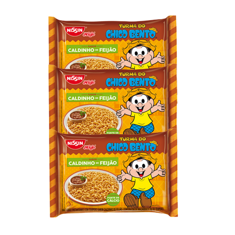 KIT 3 MIOJO CALDINHO DE FEIJÃO TURMA DA MÔNICA 85G