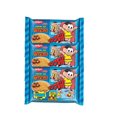 KIT 3 MIOJO BEEF FLAVORED FROM TURMAS DA MÔNICA 85G