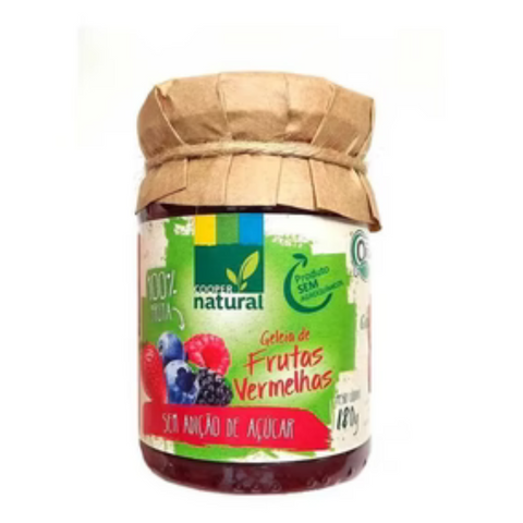 Geleia Orgânica Frutas Vermelhas Zero Coopernatural 180g