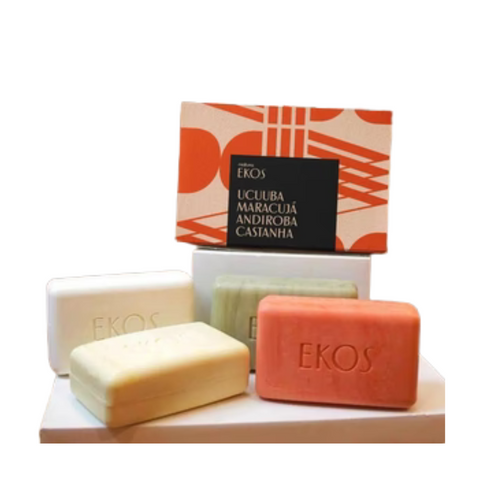 Sabonete Ekos em Barra  Ucuuba,Maracujá, Andiroba, Castanha 4x100 G